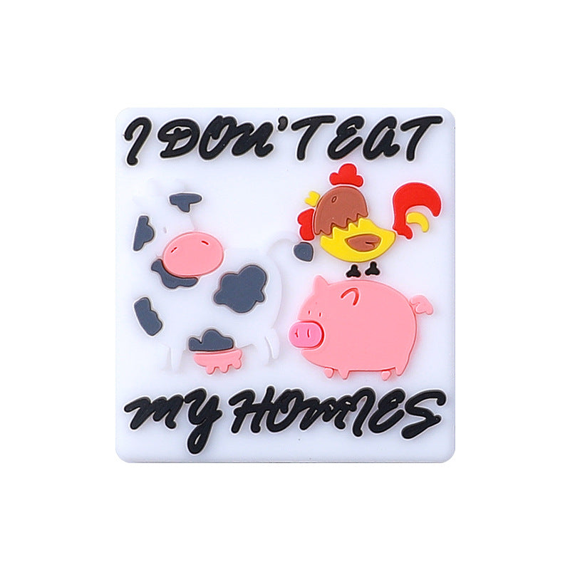 Wholesale 20PCS Cartoon Animal Silicone Beads